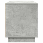 Tv-Benk Med Led-Lys Betonggrå 100X41X50 Cm