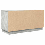 Tv-Benk Med Led-Lys Betonggrå 100X41X50 Cm