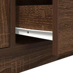 Tv-Benk Med Led-Lys Brun Eik 100X41X50 Cm