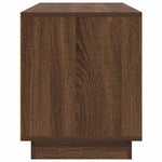 Tv-Benk Med Led-Lys Brun Eik 100X41X50 Cm