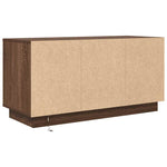 Tv-Benk Med Led-Lys Brun Eik 100X41X50 Cm