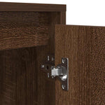 Tv-Benk Med Led-Lys Brun Eik 100X41X50 Cm