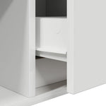 Tv-Benk Hvit 60X31X25,5 Cm Konstruert Tre