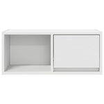 Tv-Benk Hvit 60X31X25,5 Cm Konstruert Tre