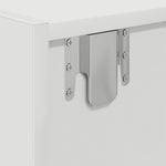 Tv-Benk Hvit 60X31X25,5 Cm Konstruert Tre