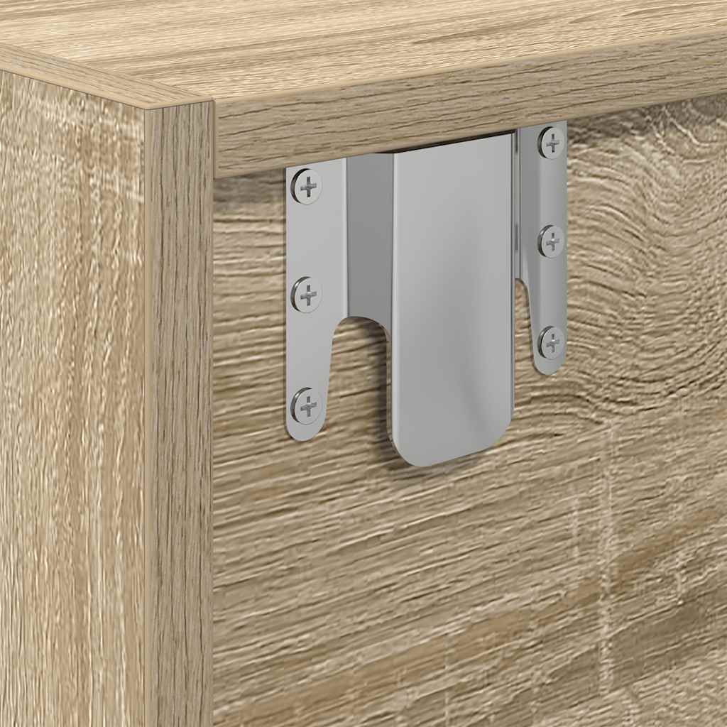 Tv-Benker 2 Stk Sonoma Eik 60X31X25,5 Cm Konstruert Tre