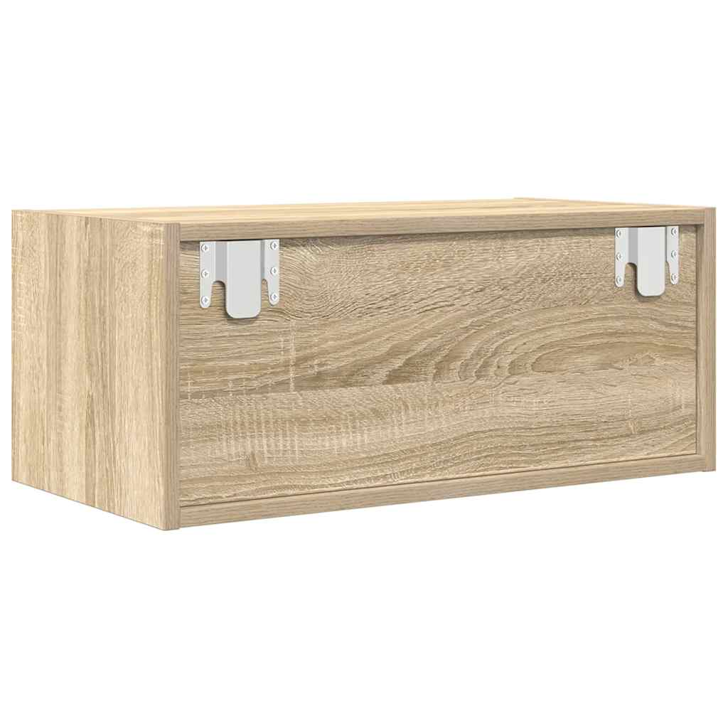 Tv-Benker 2 Stk Sonoma Eik 60X31X25,5 Cm Konstruert Tre