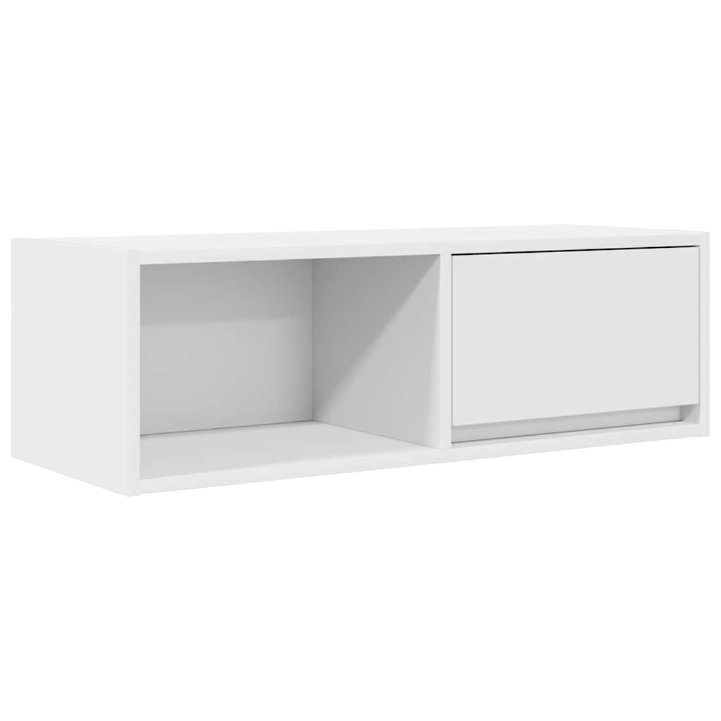 Tv-Benker 2 Stk Hvit 80X31X25,5 Cm Konstruert Tre
