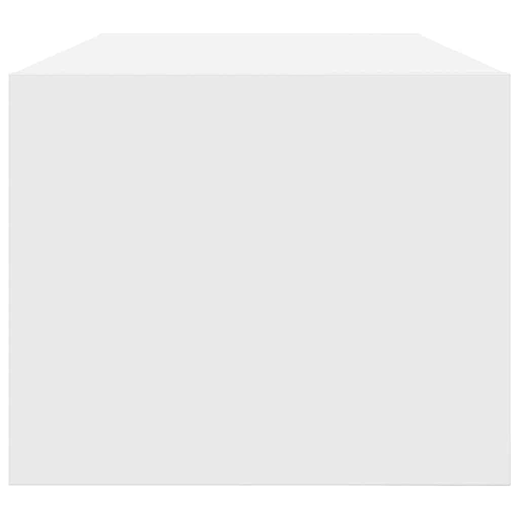 Tv-Benker 2 Stk Hvit 80X31X25,5 Cm Konstruert Tre