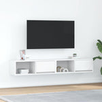 Tv-Benker 2 Stk Hvit 80X31X25,5 Cm Konstruert Tre