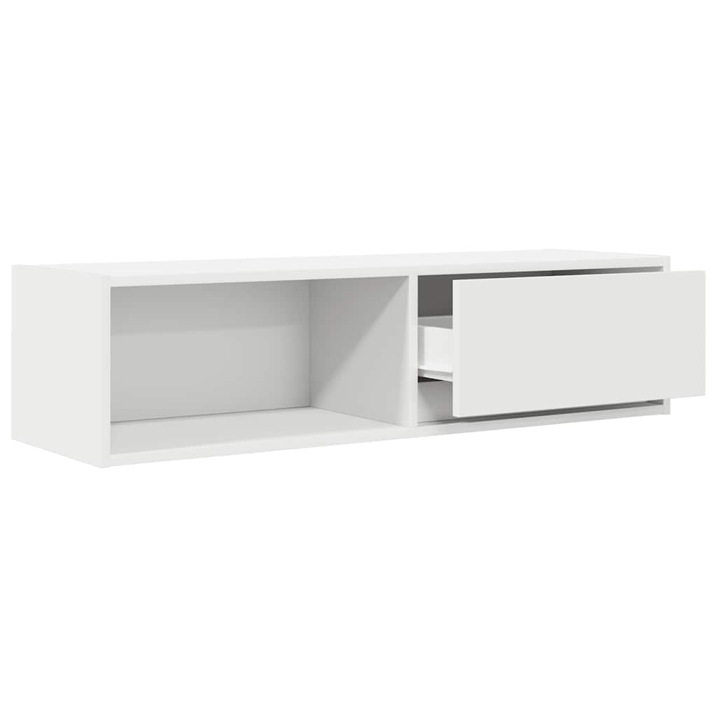 Tv-Benker 2 Stk Hvit 100X31X25,5 Cm Konstruert Tre