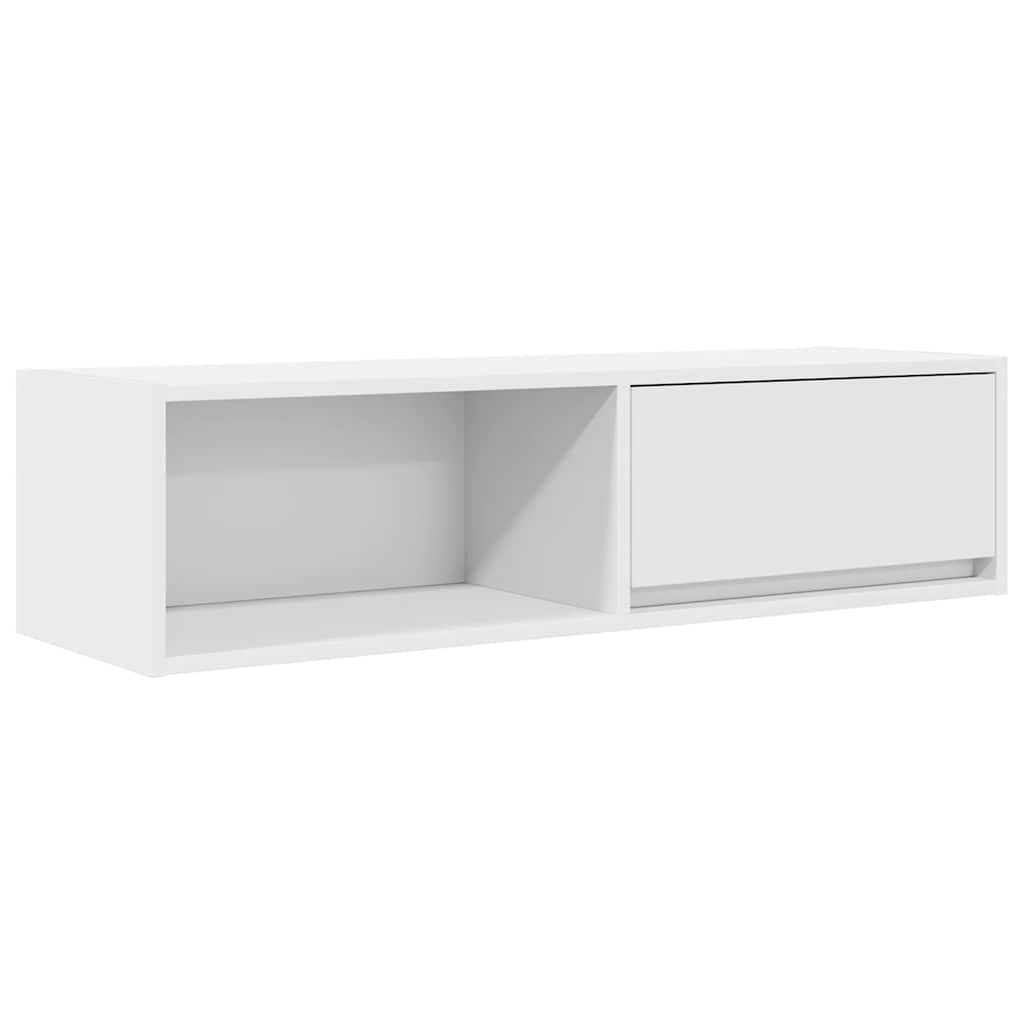 Tv-Benker 2 Stk Hvit 100X31X25,5 Cm Konstruert Tre