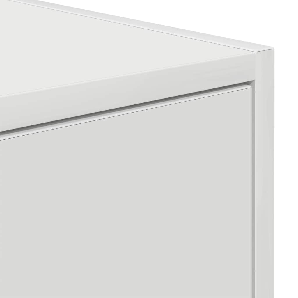 Tv-Benker 2 Stk Hvit 100X31X25,5 Cm Konstruert Tre