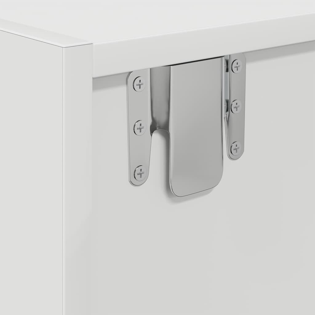 Tv-Benker 2 Stk Hvit 60X31X25,5 Cm Konstruert Tre