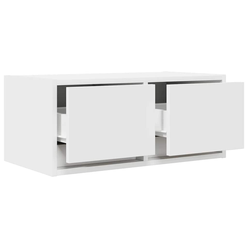 Tv-Benker 2 Stk Hvit 60X31X25,5 Cm Konstruert Tre