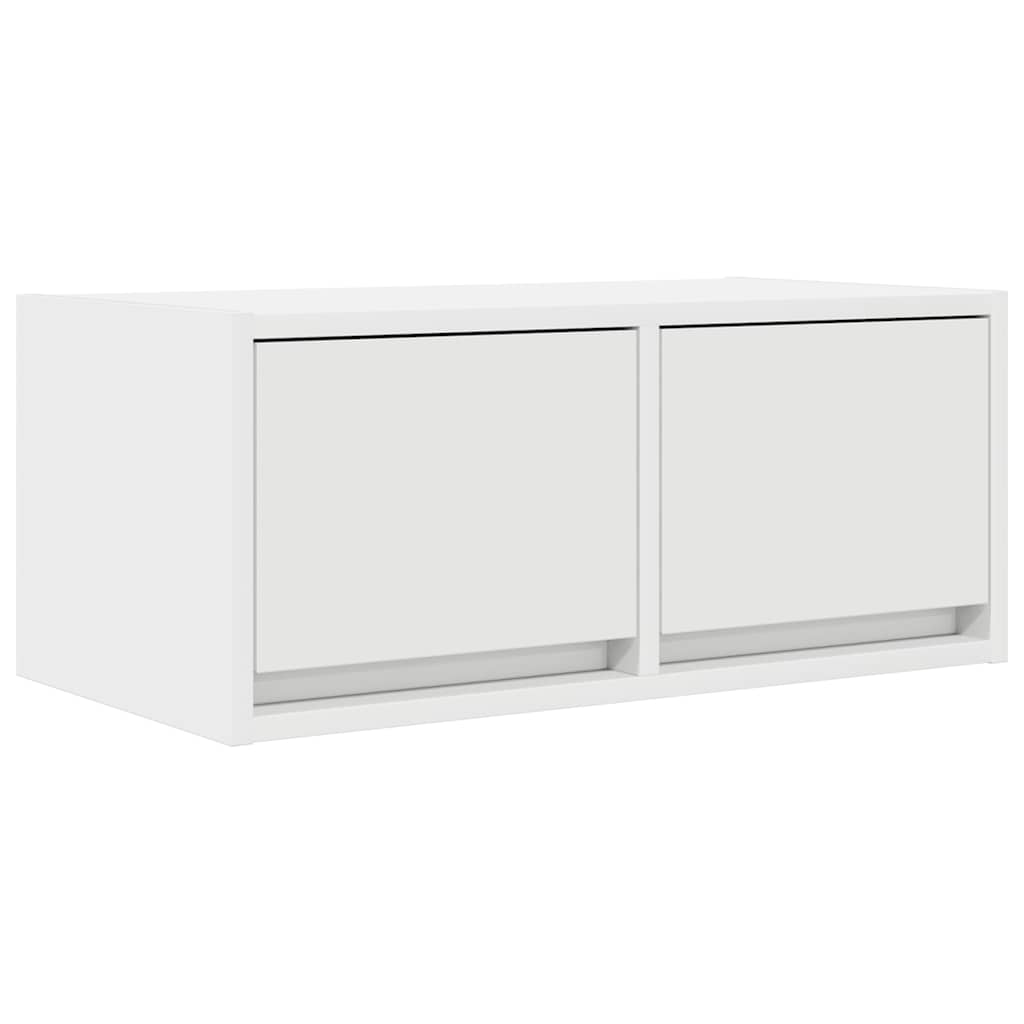 Tv-Benker 2 Stk Hvit 60X31X25,5 Cm Konstruert Tre