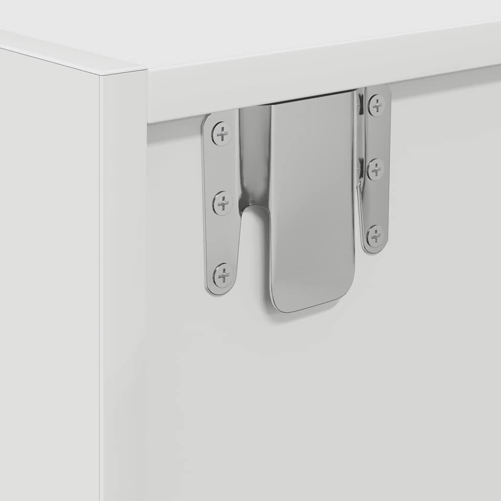 Tv-Benker 2 Stk Hvit 80X31X25,5 Cm Konstruert Tre