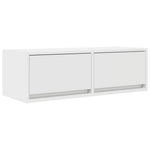 Tv-Benker 2 Stk Hvit 80X31X25,5 Cm Konstruert Tre