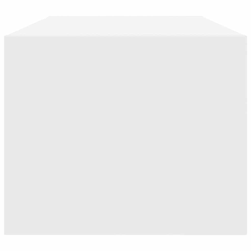 Tv-Benker 2 Stk Hvit 80X31X25,5 Cm Konstruert Tre