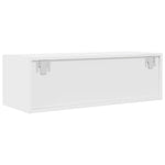 Tv-Benker 2 Stk Hvit 80X31X25,5 Cm Konstruert Tre