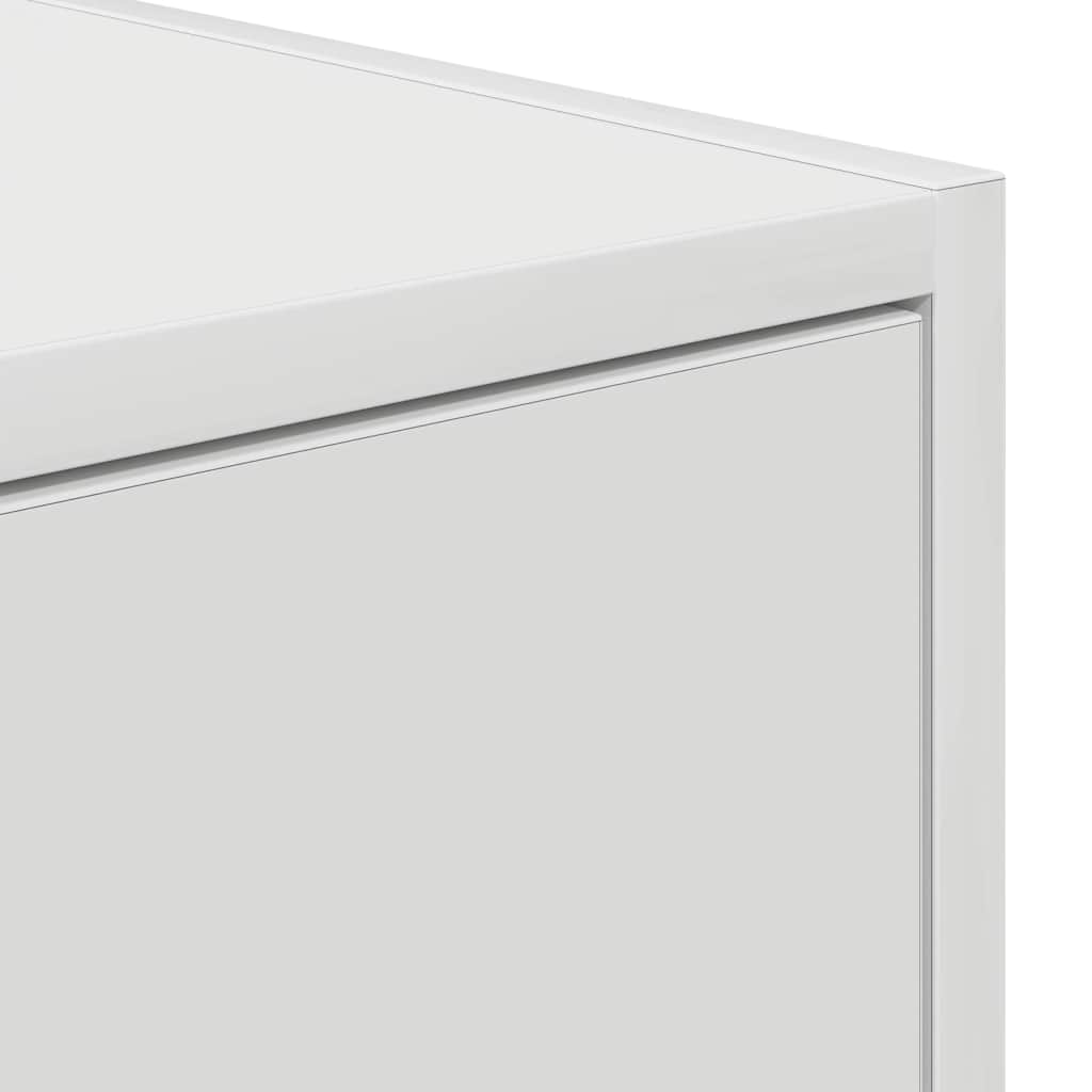 Tv-Benker 2 Stk Hvit 80X31X25,5 Cm Konstruert Tre