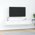 Tv-Benker 2 Stk Hvit 80X31X25,5 Cm Konstruert Tre