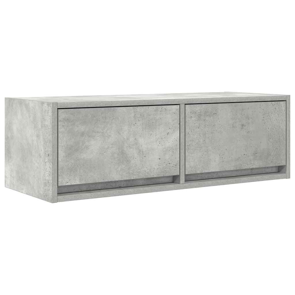 Tv-Benk Betonggrå 80X31X25,5 Cm Konstruert Tre