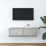 Tv-Benk Betonggrå 80X31X25,5 Cm Konstruert Tre