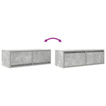 Tv-Benk Betonggrå 80X31X25,5 Cm Konstruert Tre