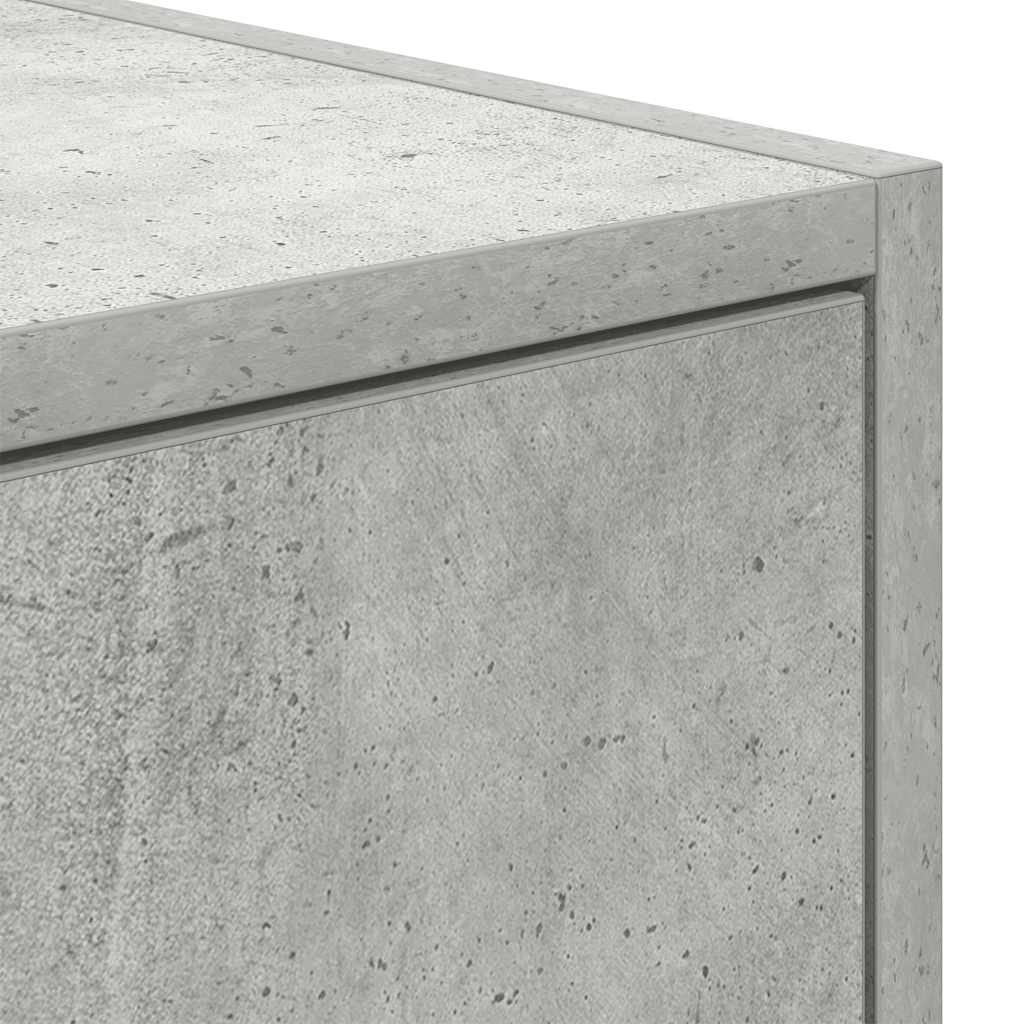 Tv-Benk Betonggrå 80X31X25,5 Cm Konstruert Tre