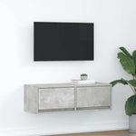 Tv-Benk Betonggrå 80X31X25,5 Cm Konstruert Tre