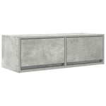 Tv-Benker 2 Stk Betonggrå 80X31X25,5 Cm Konstruert Tre