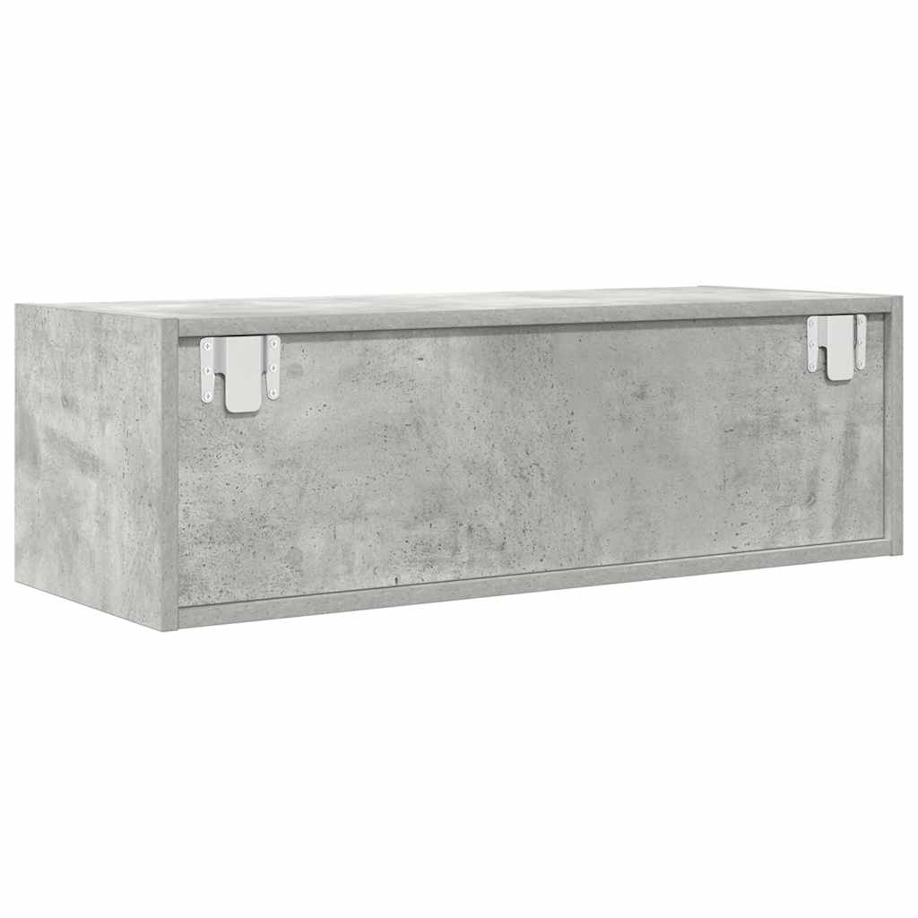 Tv-Benker 2 Stk Betonggrå 80X31X25,5 Cm Konstruert Tre