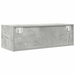 Tv-Benker 2 Stk Betonggrå 80X31X25,5 Cm Konstruert Tre