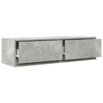 Tv-Skap Med Skuff Betonggrå 100 X 31 X 25.5 Cm Konstruert Tre