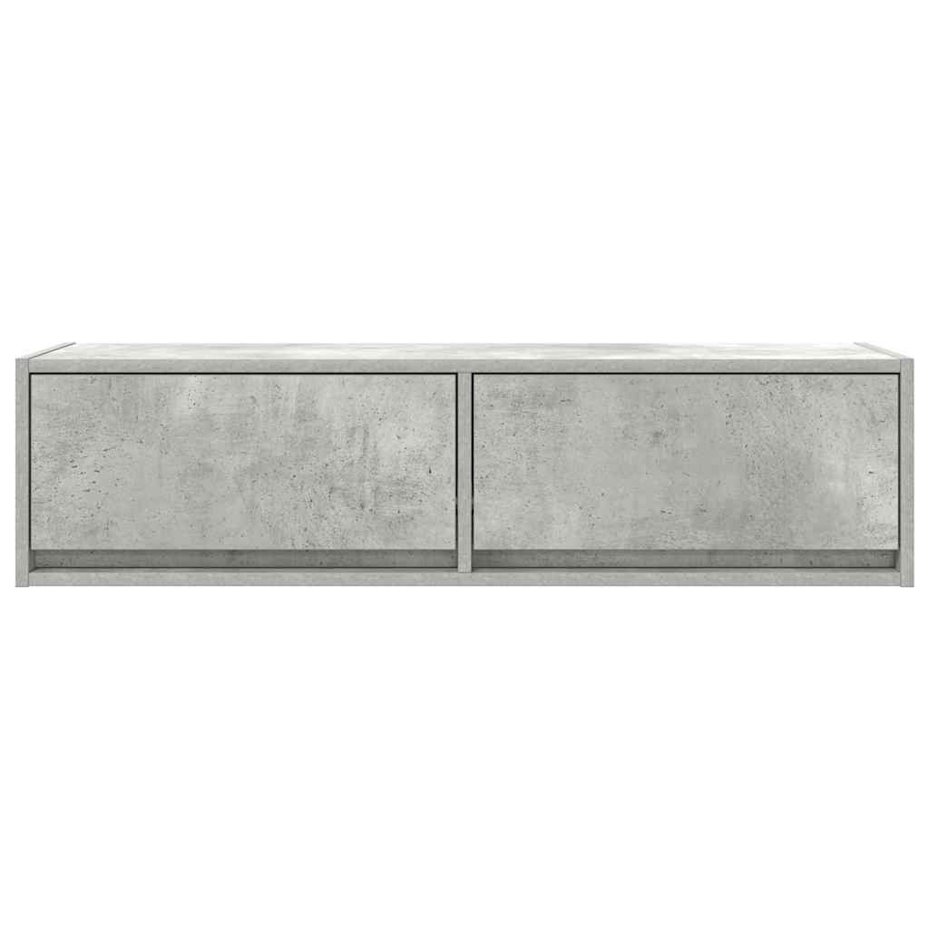Tv-Skap Med Skuff Betonggrå 100 X 31 X 25.5 Cm Konstruert Tre