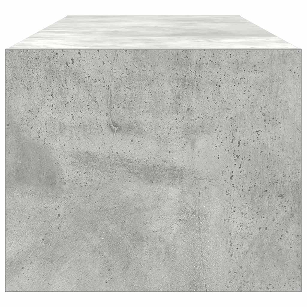 Tv-Skap Med Skuff Betonggrå 100 X 31 X 25.5 Cm Konstruert Tre