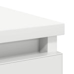 Skjenk Med Skuff Hvit 71X35X65 Cm Konstruert Tre