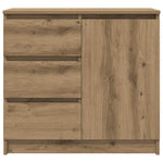 Skjenk Med Skuff Artisan Eik 71X35X65 Cm Konstruert Tre