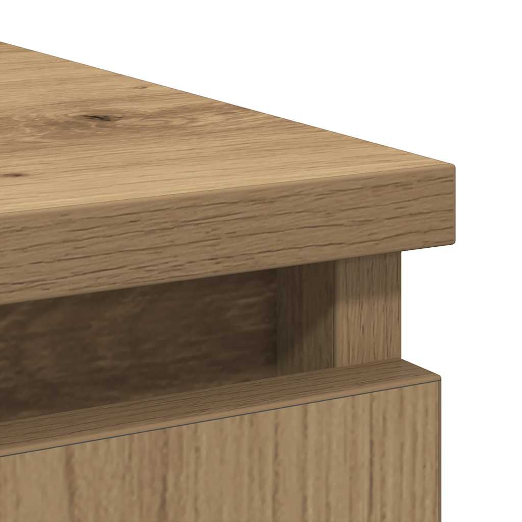 Skjenk Med Skuff Artisan Eik 71X35X65 Cm Konstruert Tre