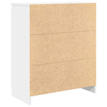 Skjenk Med Skuffer Hvit 71X35X84 Cm Konstruert Tre