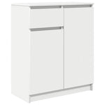 Skjenk Med Skuff Hvit 71X35X84 Cm Konstruert Tre