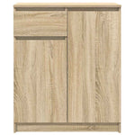 Skjenk Med Skuff Sonoma Eik 71X35X84 Cm Konstruert Tre