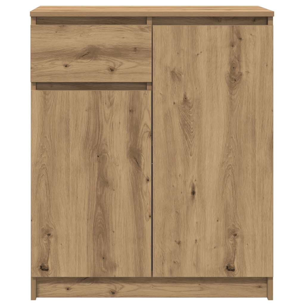 Skjenk Med Skuff Artisan Eik 71X35X84 Cm Konstruert Tre