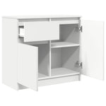 Skjenk Med Skuff Hvit 71X35X65 Cm Konstruert Tre