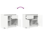 Skjenk Med Skuff Hvit 71X35X65 Cm Konstruert Tre
