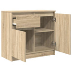 Skjenk Med Skuff Sonoma Eik 71X35X65 Cm Konstruert Tre