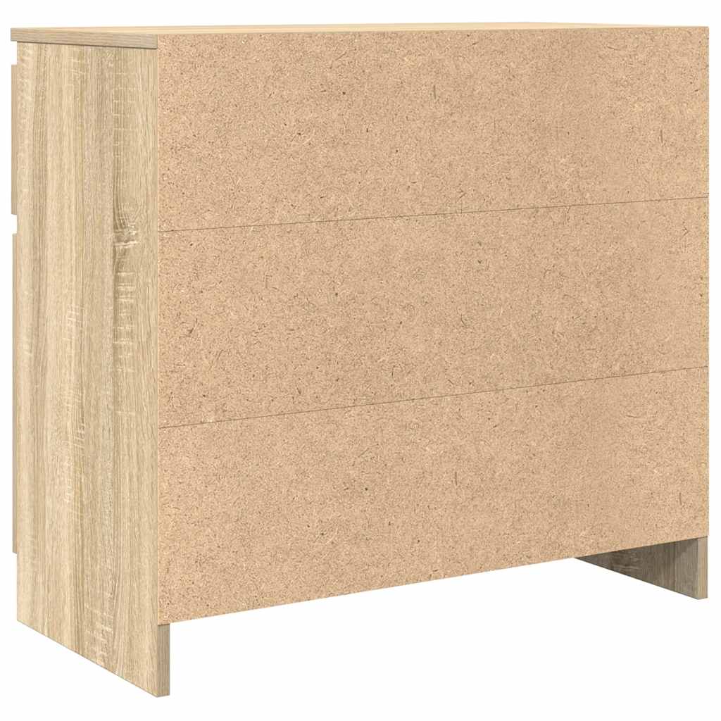 Skjenk Med Skuff Sonoma Eik 71X35X65 Cm Konstruert Tre
