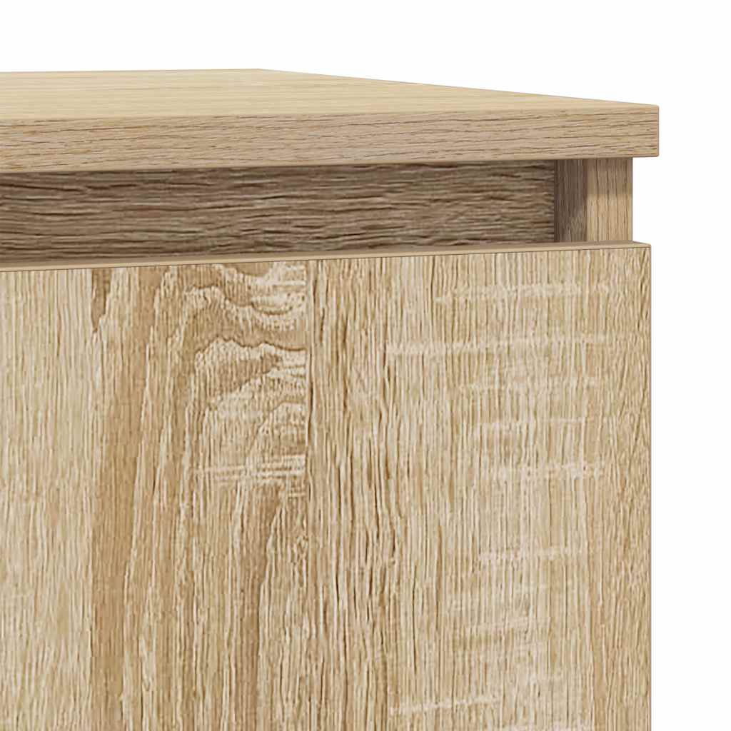 Skjenk Med Skuff Sonoma Eik 71X35X65 Cm Konstruert Tre