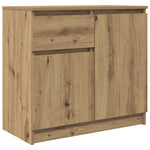 Skjenk Med Skuff Artisan Eik 71X35X65 Cm Konstruert Tre
